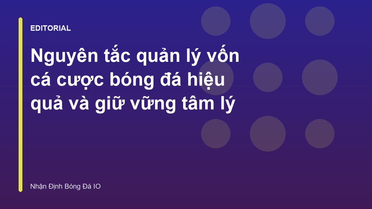 Biểu đồ quản lý vốn cá cược bóng đá